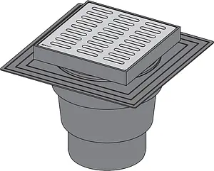 Трап вертикальный Set AlcaPlast 150x150мм APV13 Трап вертикальный Set AlcaPlast 150x150мм APV13, 2