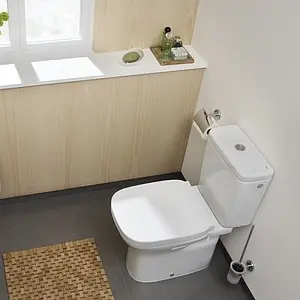 Унитаз-компакт Roca Debba белый 34299700Y+34199100Y Унитаз-компакт Roca Debba белый 34299700Y+34199100Y, 5