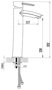 Смеситель для раковины Lemark Atlantiss хром LM3209C Смеситель для раковины Lemark Atlantiss хром LM3209C, 2