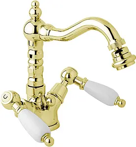 Смеситель для биде Cezares First золото/белый FIRST-BS2-03/24-Bi Смеситель для биде Cezares First золото/белый FIRST-BS2-03/24-Bi, 1