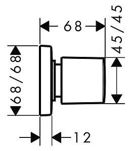 Вентиль запорный Hansgrohe PuraVida белый/хром 15978400 Вентиль запорный Hansgrohe PuraVida белый/хром 15978400, 2