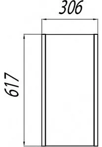 Шкаф Aquaton Брук 30 дуб феррара/белый 1A202503BCDF0 Шкаф Aquaton Брук 30 дуб феррара/белый 1A202503BCDF0, 2