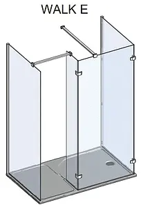 Душевое ограждение 1500x900мм прозрачное стекло Roltechnik Walk WALK E/1500 938-1500000-00-02 Душевое ограждение 1500x900мм прозрачное стекло Roltechnik Walk WALK E/1500 938-1500000-00-02, 3