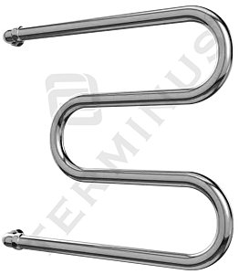 Полотенцесушитель водяной Terminus М-образный AISI 32х2 600х400 полированная сталь 4620768881183 Полотенцесушитель водяной Terminus М-образный AISI 32х2 600х400 полированная сталь 4620768881183, 2