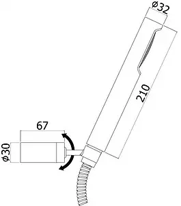 Душевой набор Paffoni Birillo хром ZDUP036CR Душевой набор Paffoni Birillo хром ZDUP036CR, 2