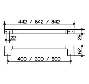 Полотенцедержатель Keuco Collection Moll хром 12701010800 Полотенцедержатель Keuco Collection Moll хром 12701010800, 2