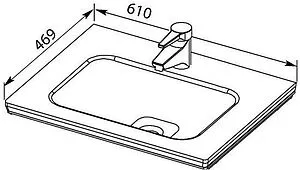 Раковина Dreja Эйфория 60 белый 640344 Раковина Dreja Эйфория 60 белый 640344, 2