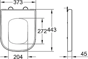 Унитаз подвесной безободковый Grohe Euro Ceramic белый 39328000 Унитаз подвесной безободковый Grohe Euro Ceramic белый 39328000, 3