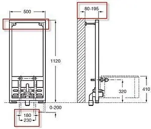 Инсталляция для биде Roca Duplo 890091200 Инсталляция для биде Roca Duplo 890091200, 2