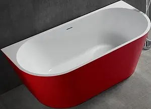 Ванна акриловая Abber 170x80 белый/панель Red AB9216-1.7R Ванна акриловая Abber 170x80 белый/панель Red AB9216-1.7R, 1