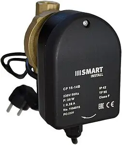 Насос циркуляционный для ГВС Smart Install CP 15-14 B 110401S Насос циркуляционный для ГВС Smart Install CP 15-14 B 110401S, 1