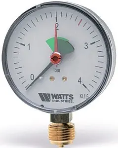 Манометр радиальный Watts MRP 50мм 4 бар ¼" 10007375 Манометр радиальный Watts MRP 50мм 4 бар ¼" 10007375, 2