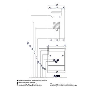 Тумба-умывальник напольная Aquaton Йорк 55 белый/ясень фабрик 1A1705K1YOAV0 Тумба-умывальник напольная Aquaton Йорк 55 белый/ясень фабрик 1A1705K1YOAV0, 2