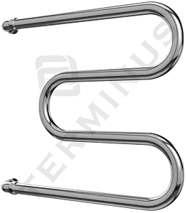 Полотенцесушитель водяной Terminus М-образный AISI 32х2 500х500 полированная сталь 4620768881145 Полотенцесушитель водяной Terminus М-образный AISI 32х2 500х500 полированная сталь 4620768881145, 2