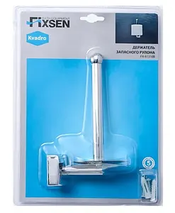 Держатель для запасных рулонов Fixsen Kvadro хром FX-61310B Держатель для запасных рулонов Fixsen Kvadro хром FX-61310B, 2