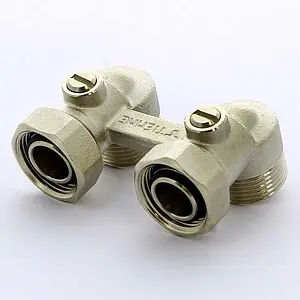 Узел нижнего подключения радиатора угловой ¾"ек x ¾"ек Tiemme 3390002 Узел нижнего подключения радиатора угловой ¾"ек x ¾"ек Tiemme 3390002, 4