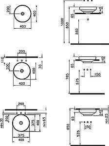 Раковина VitrA Water Jewels 40 белый 4334B003-1361 Раковина VitrA Water Jewels 40 белый 4334B003-1361, 2