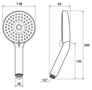 Душевой набор Ravak 903.00 хром X07S006 Душевой набор Ravak 903.00 хром X07S006, 2