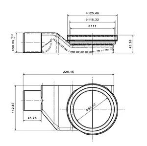 Лоток душевой Set 550мм h=52мм 0.8л/сек Pestan Betto Net Line 550 13702516 Лоток душевой Set 550мм h=52мм 0.8л/сек Pestan Betto Net Line 550 13702516, 5