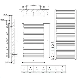 Полотенцесушитель электрический лесенка Terma Jade-M 1149x500 хром WLJAM115050 KCROE1Е8 Полотенцесушитель электрический лесенка Terma Jade-M 1149x500 хром WLJAM115050 KCROE1Е8, 2