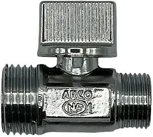 Кран шаровый мини ½"н x ¾"н хром Arco Mini 02205 Кран шаровый мини ½"н x ¾"н хром Arco Mini 02205, 1