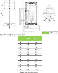 Бойлер комбинированного нагрева Drazice OKC 100 (9 кВт) 1108208101 Бойлер комбинированного нагрева Drazice OKC 100 (9 кВт) 1108208101, 2