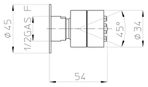 Душевая форсунка Bossini Tondo-Gom хром I00137.030 Душевая форсунка Bossini Tondo-Gom хром I00137.030, 5