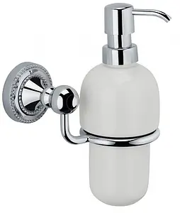 Дозатор для жидкого мыла Fixsen Style хром/белый FX-41112 Дозатор для жидкого мыла Fixsen Style хром/белый FX-41112, 1