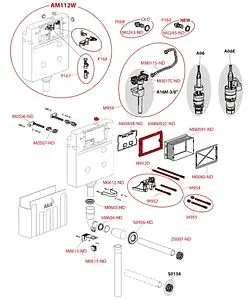 Смывной бачок скрытого монтажа AlcaPlast Basicmodul AM112-0001 Смывной бачок скрытого монтажа AlcaPlast Basicmodul AM112-0001, 3
