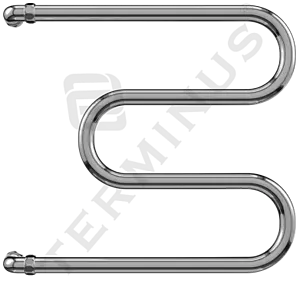 Полотенцесушитель водяной Terminus М-образный AISI 32х2 600х600 полированная сталь 4620768881213 Полотенцесушитель водяной Terminus М-образный AISI 32х2 600х600 полированная сталь 4620768881213, 1