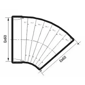 Колено разноугольное ЭРА 612 КРП Колено разноугольное ЭРА 612 КРП, 2