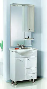 Шкаф-зеркало Aqwella Barcelona 60 белый Ba.02.06 Шкаф-зеркало Aqwella Barcelona 60 белый Ba.02.06, 4