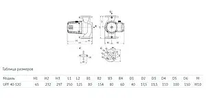 Насос циркуляционный Unipump UPF 40-120 250 16515 Насос циркуляционный Unipump UPF 40-120 250 16515, 4