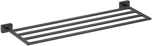 Полка для полотенец Aquatek Либра чёрный матовый AQ4322MB Полка для полотенец Aquatek Либра чёрный матовый AQ4322MB, 1