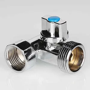 Кран шаровый трехпроходной ½"н x ¾"н x ½"в хром Valtec VT.256.N.04 Кран шаровый трехпроходной ½"н x ¾"н x ½"в хром Valtec VT.256.N.04, 4