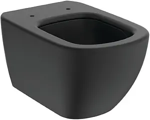 Унитаз подвесной безободковый Ideal Standard Tesi AquaBlade Silk Black черный матовый T0079V3 Унитаз подвесной безободковый Ideal Standard Tesi AquaBlade Silk Black черный матовый T0079V3, 4