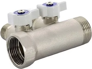 Коллектор запорный проходной 2 отвода 1"в/н x ½"к Uni-fitt 424N4220 Коллектор запорный проходной 2 отвода 1"в/н x ½"к Uni-fitt 424N4220, 3