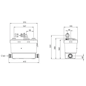 Канализационная насосная установка SFA Sanivite Канализационная насосная установка SFA Sanivite, 2