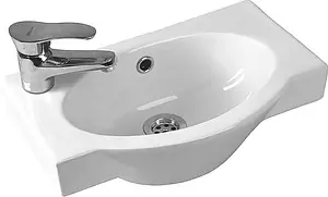 Раковина Santek Форум 45 белый 1WH110542 Раковина Santek Форум 45 белый 1WH110542, 1