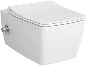 Унитаз подвесной безободковый с функцией биде и встроенным смесителем VitrA Metropole Rim-Ex белый 7672B003-1684 Унитаз подвесной безободковый с функцией биде и встроенным смесителем VitrA Metropole Rim-Ex белый 7672B003-1684, 3