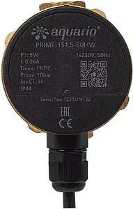Насос циркуляционный для ГВС Aquario PRIME-151.5-80HW 5151 Насос циркуляционный для ГВС Aquario PRIME-151.5-80HW 5151, 5