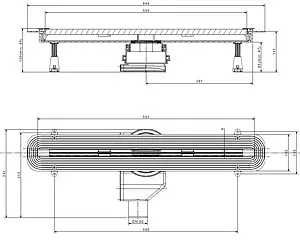 Лоток душевой Set 550мм h=72мм 0.8л/сек Pestan Confluo Slim Line 550 13100032 Лоток душевой Set 550мм h=72мм 0.8л/сек Pestan Confluo Slim Line 550 13100032, 5