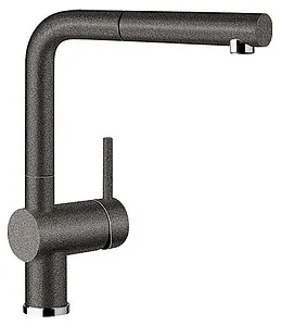 Смеситель для кухни с выдвижным изливом Blanco Linus-S антрацит 516688 Смеситель для кухни с выдвижным изливом Blanco Linus-S антрацит 516688, 1