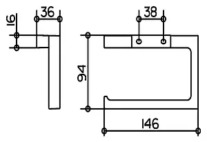 Держатель туалетной бумаги Keuco Edition 11 хром 11162010000 Держатель туалетной бумаги Keuco Edition 11 хром 11162010000, 5