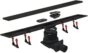 Лоток душевой Set 450мм h=62мм 0.8л/сек Pestan Confluo Frameless Black Glass Line 450 13701202 Лоток душевой Set 450мм h=62мм 0.8л/сек Pestan Confluo Frameless Black Glass Line 450 13701202, 3