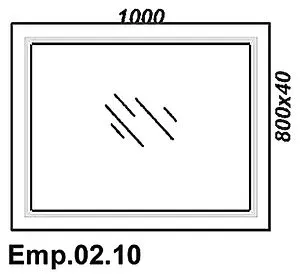 Зеркало Aqwella Empire 100 белый Emp.02.10/W Зеркало Aqwella Empire 100 белый Emp.02.10/W, 3