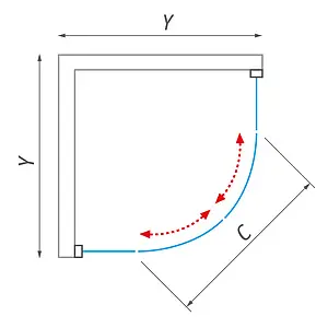 Душевое ограждение 900x900мм прозрачное стекло Roltechnik Lega Line LLR2/900 555-9000000-00-02 Душевое ограждение 900x900мм прозрачное стекло Roltechnik Lega Line LLR2/900 555-9000000-00-02, 2