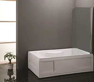 Шторка на ванну 650мм прозрачное стекло Loranto 65 CS-702 Шторка на ванну 650мм прозрачное стекло Loranto 65 CS-702, 4