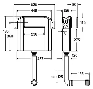 Смывной бачок скрытого монтажа Viega Visign 2H 8864.4 622220 Смывной бачок скрытого монтажа Viega Visign 2H 8864.4 622220, 2