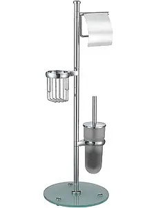 Стойка для аксессуаров Wasserkraft хром K-1256 Стойка для аксессуаров Wasserkraft хром K-1256, 1